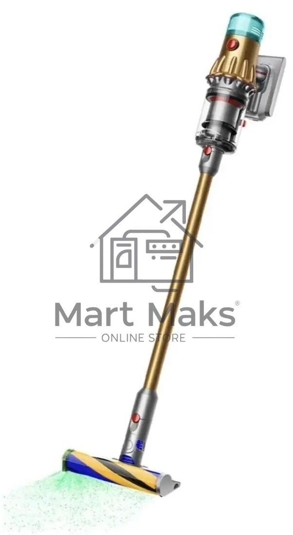 Пылесос вертикальный Dyson SV46 V12 Detect Slim Absolute золотистый/серебристый, питание от аккумулятора, 150 Вт, уборка сухая, пылесборник 0.35 л, работа от АКБ max 60 мин