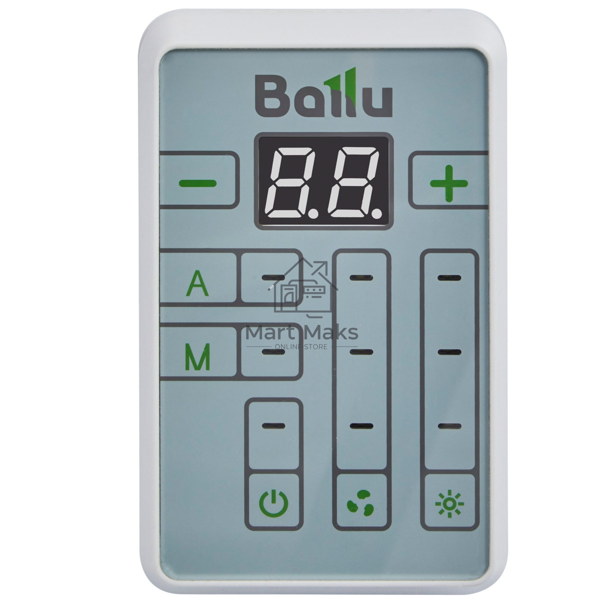 Тепловентилятор Ballu BHP-MW2-10, серый, 10 кВт, 100 м2, механический термостат, пульт д/у