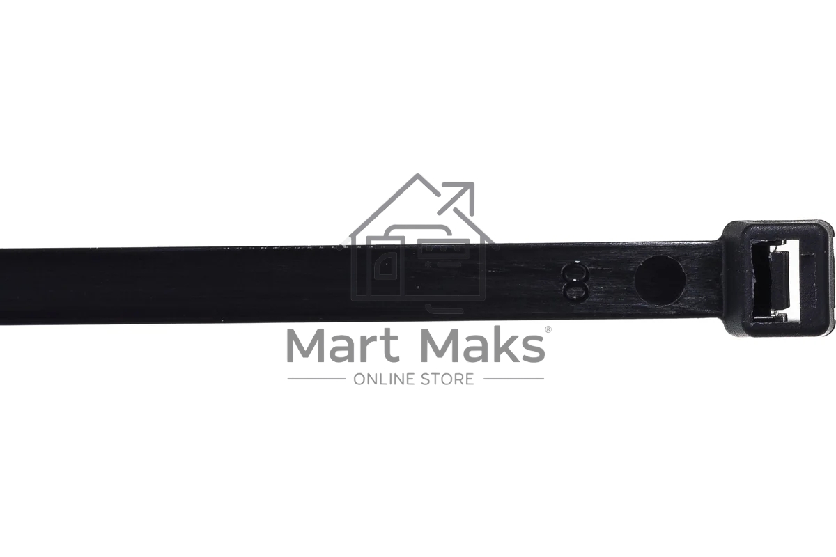 Нейлоновые стяжки FORTISFLEX КСС 8х300 черный 100 штук 50283