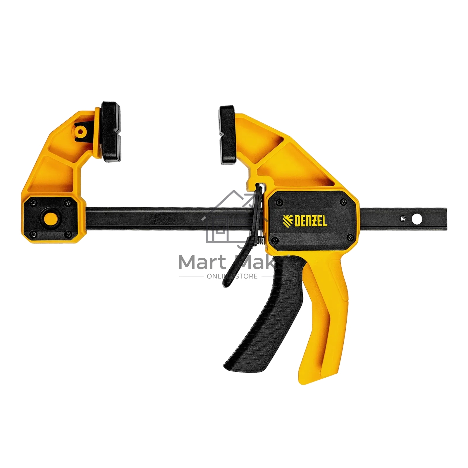 Струбцина Denzel F-образная, быстрозажимная, 150 х 80 мм, усиленный нейлоновый корпус