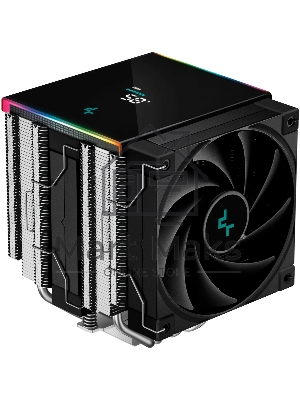 Кулер для процессора DEEPCOOL AK620 DIGITAL SE LGA20XX/1700/1200/115X/AM5/AM4 (9шт/кор, TDP 260W, PWM, DUAL Fan 120мм, 6 тепл. трубок, ARGb, черный) RET (R-AK620-BKADMN-GJD)