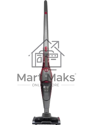 Пылесос вертикальный BQ VCA0401H серый/красный, питание от аккумулятора, 40 Вт, уборка сухая, пылесборник 0.6 л, работа от АКБ max 45 мин