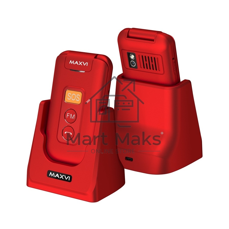 Мобильный телефон Maxvi E5 up красный