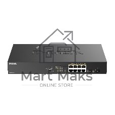 Коммутатор D-Link DGS-1010P/B1A, 8×1 Гбит/с + 2×1 Гбит/с SFP, неуправляемый