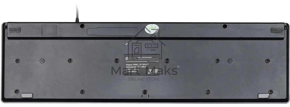 Клавиатура Oklick 550ML проводная, USB, черный