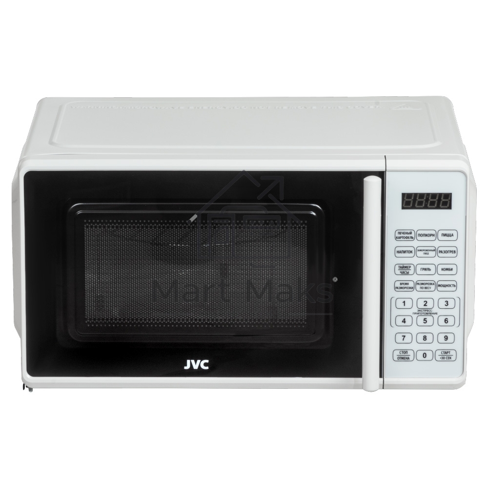 Микроволновая печь JVC JK-MW425SG белый, 20 л, 700 Вт, переключатели - мембранные кнопки