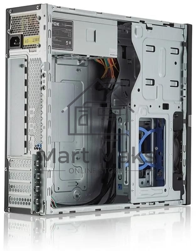 Компьютерный корпус Foxline FL-211-TFX300S с блоком питания 300Вт, mATX case, black, w/PSU TFX 300W, w/2xUSB2.0+2xUSB3.0, w/pwr cord, w/ 8cm FAN