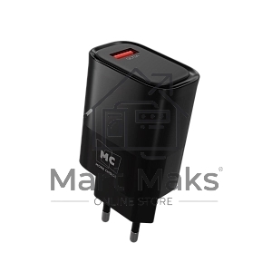 Зарядное устройство MORE CHOICE (4620202553393) NC09a 1USB 3.0A QC3.0 15W б, черный
