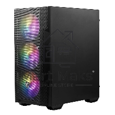 Корпус MSI MAG FORGE M100A, Micro-Tower, чёрный, 4 x 120 мм