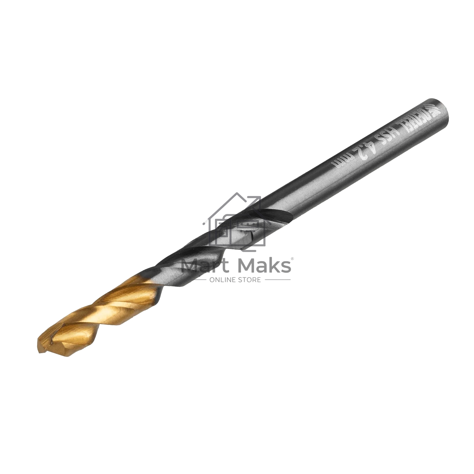 Сверло по металлу Denzel 4,2 мм, HSS-Tin, Golden Tip, 10 шт.