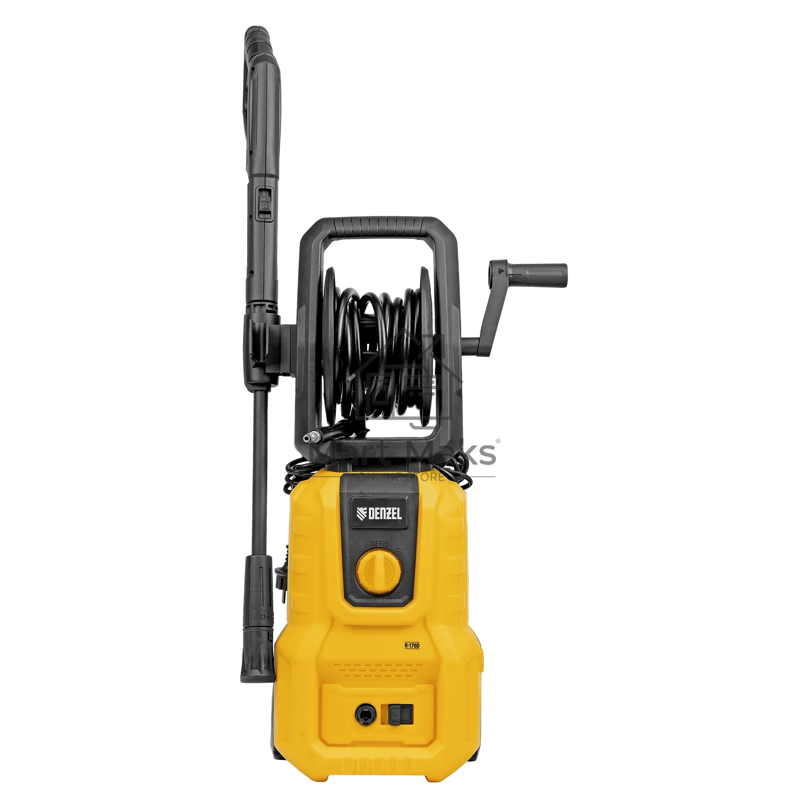 Моечная машина высокого давления Denzel R-170D, 1800 Вт, 170 бар, 380 л/ч, с барабаном