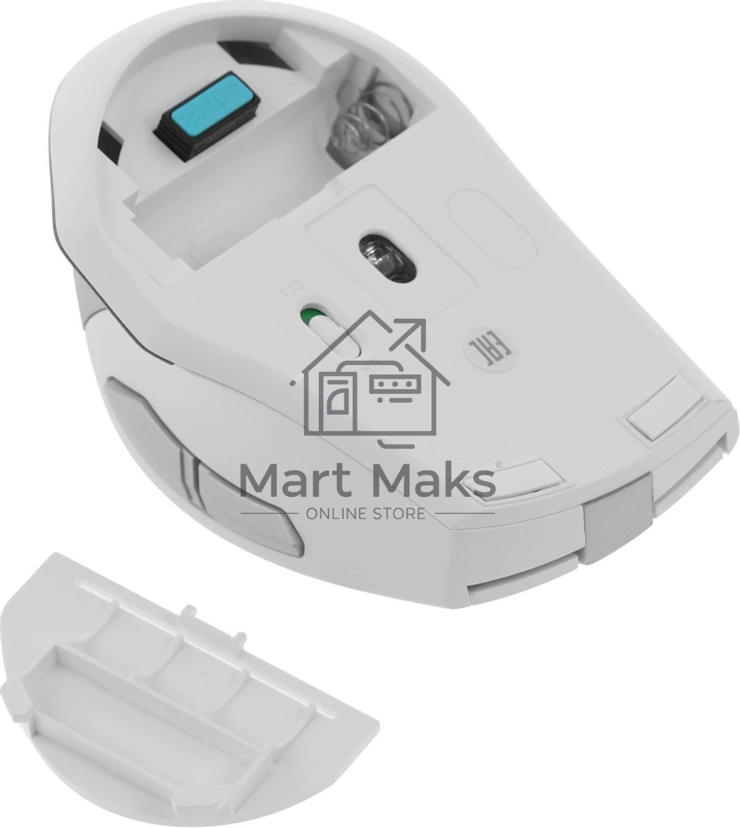 Мышь беспроводная A4Tech Fstyler FG35 серебристый/белый, 2000 dpi, радиоканал, USB, кнопки - 6