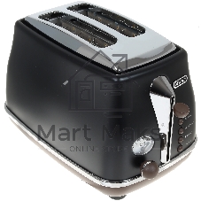 Тостер DeLonghi CTOV2103.BK черный, 900 Вт, 2 слота
