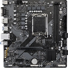 Материнская плата Gigabyte B760M E, LGA 1700, Intel B760, 2xDDR5, 4xSATA, 2xM.2, 1xPCIe 4.0 x16, 1xPCIe x1, 1xVGA, 1xHDMI, 1xDP, 1x1Gb LAN, 4xUSB-A 5Gbps, 2xUSB-A 2.0, 3x3.5 мм, 7.1, mATX