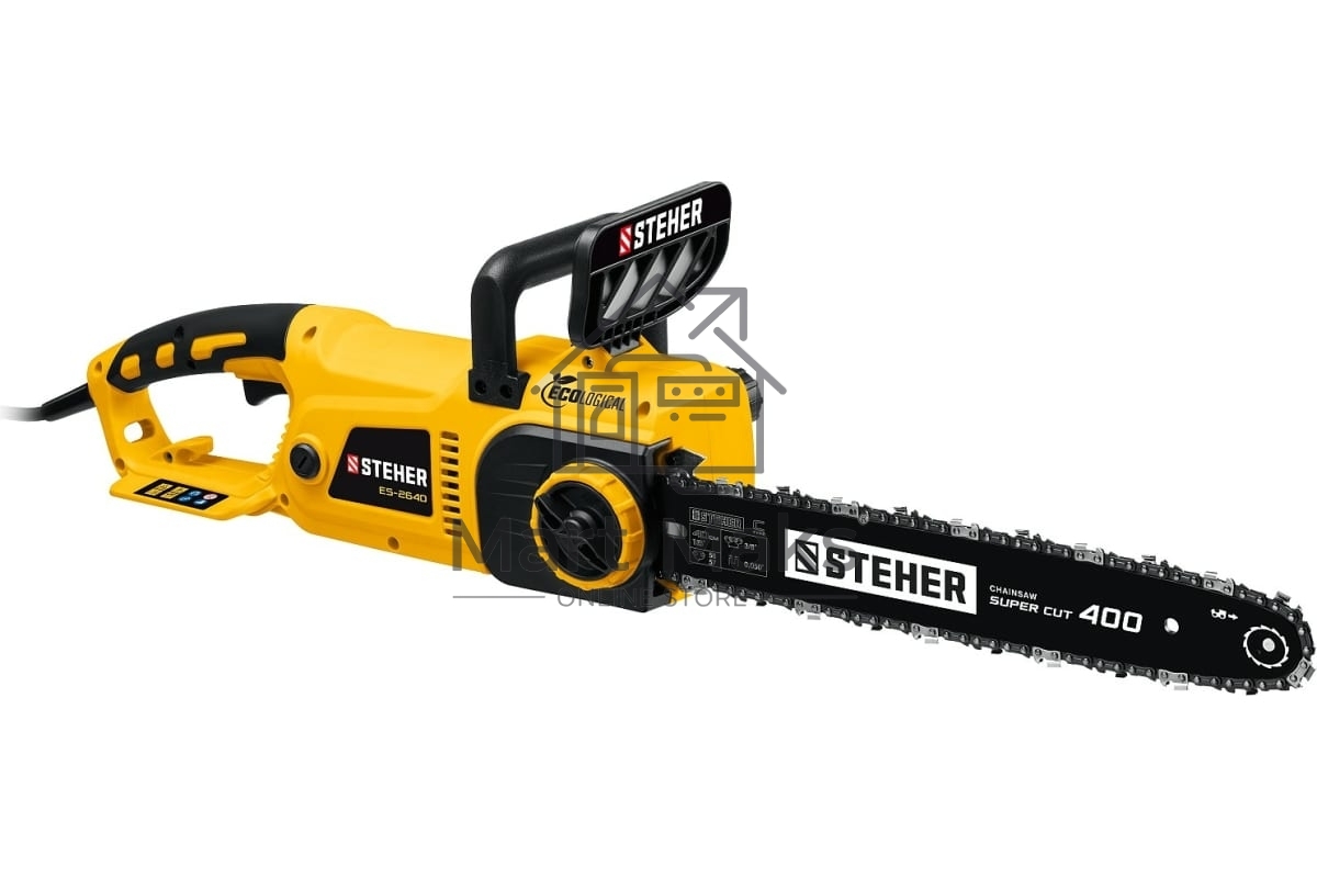 Пила цепная электрическая STEHER 2600 Вт, 40 см шина