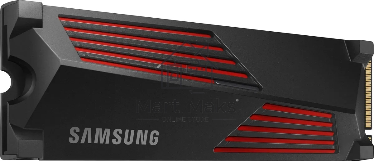 Накопитель SSD Samsung 990 PRO, 1000GB, PCIe 4.0 x4, M.2 2280, NVMe, R/W 7450/6900, с радиатором
