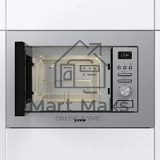 Микроволновая печь встраиваемая Gorenje BMI201AG1X нержавеющая сталь, 20 л, 800 Вт, переключатели - поворотный механизм/кнопки