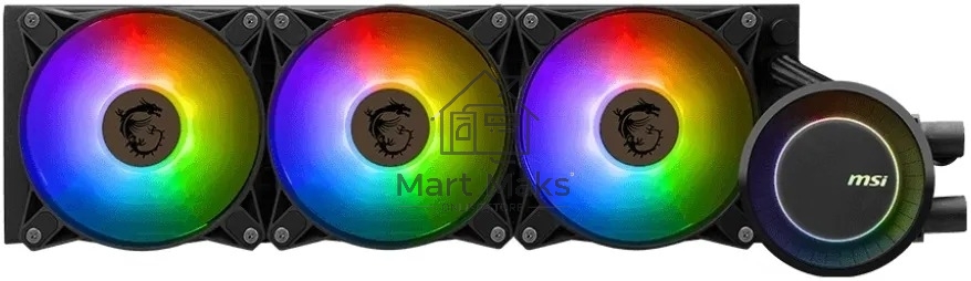 Жидкостная система охлаждения MSI MAG CoreLiquid E360, 3x ARGB Fan, Color Box, LGA1700, AM5