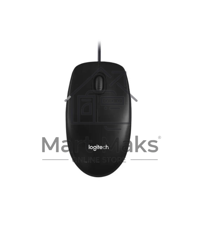 Мышь проводная Logitech M100/100R DARK/GREY (темно-серая/черная), 1000 dpi, USB, кнопки - 3