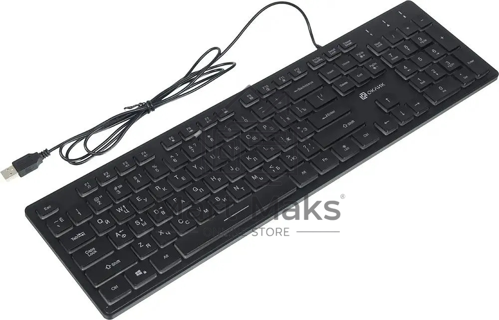 Клавиатура Oklick 550ML проводная, USB, черный