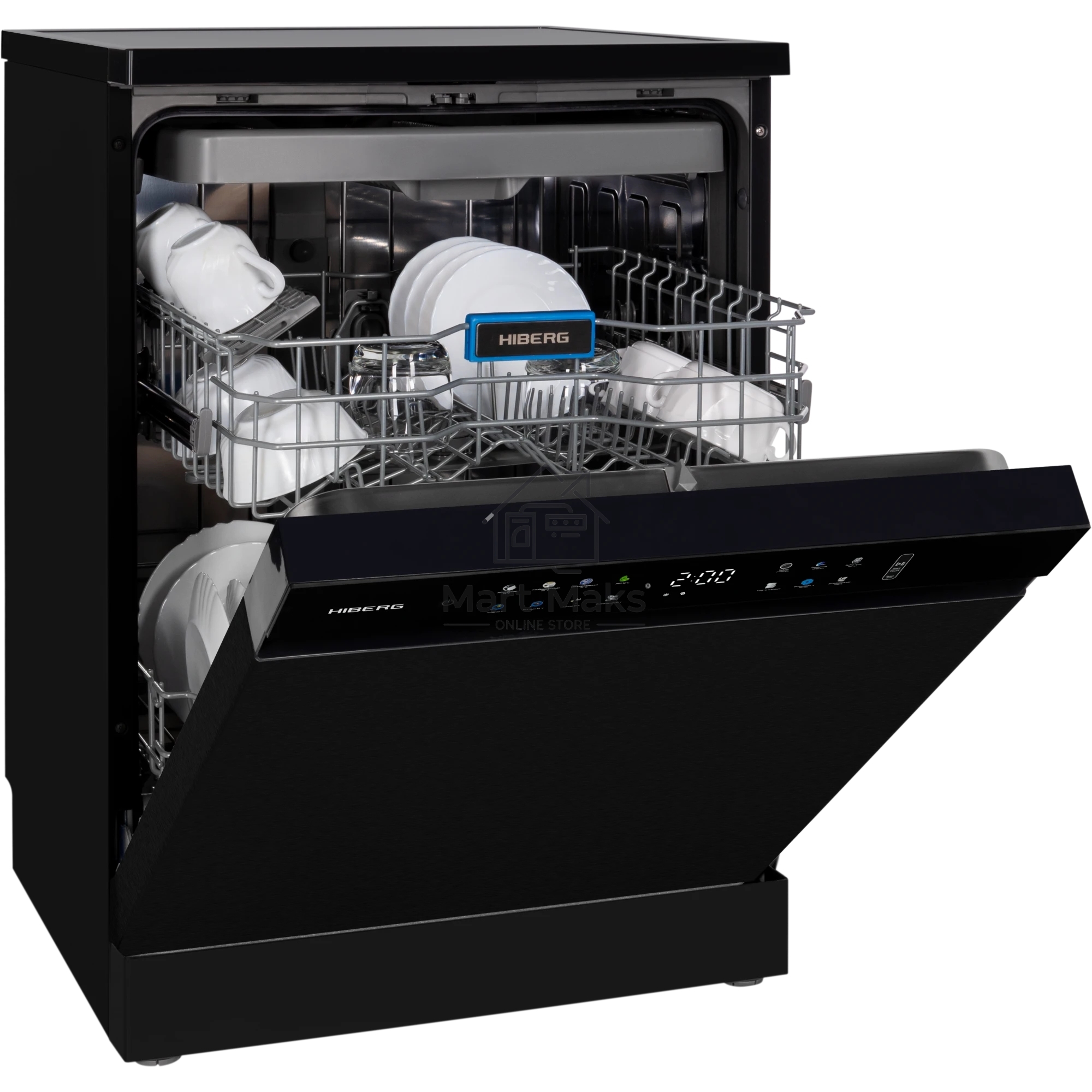 Посудомоечная машина HIBERG F68 1530 LB, черный, 60 см, 15 компл., 49 дБ, класс A+++