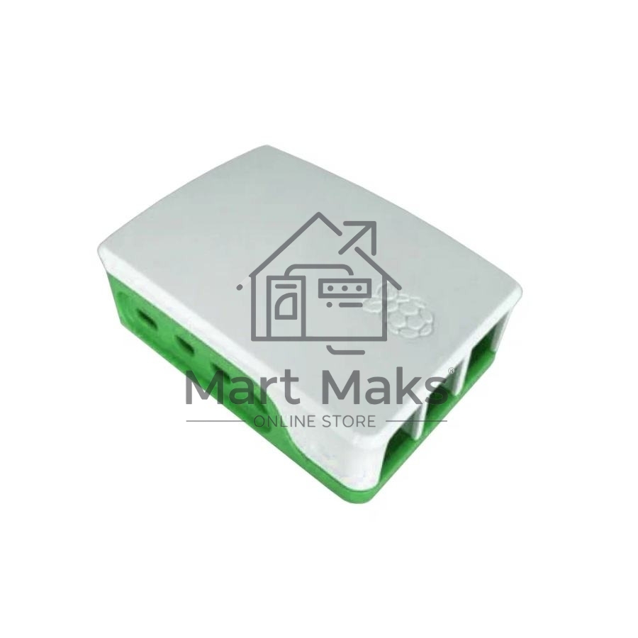 Корпус ACD RA601 White+Green ABS Case for Raspberry 4B