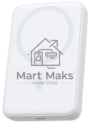 Портативный аккумулятор Aukey Magnetic 10000 Qi белый