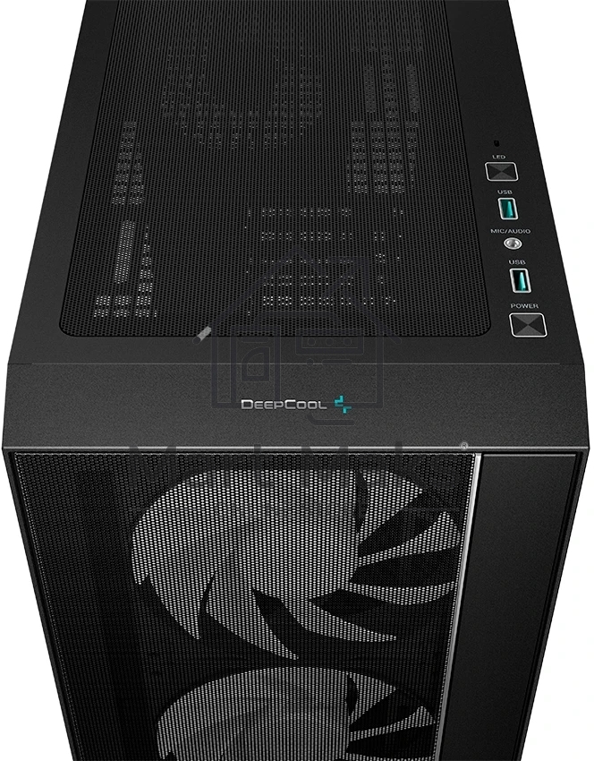Компьютерный корпус Deepcool MATREXX 55 MESH V4 без БП, боковое окно (закаленное стекло), 3xARGB LED 140мм вентилятора спереди, 1xARGB LED 120мм вентилятор сзади, черный, ATX