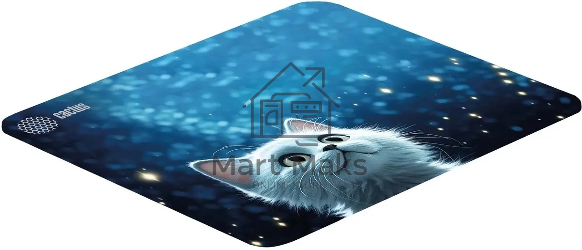 Коврик для мыши Cactus White Cat 300x250x3мм (CS-MPC-D11M)