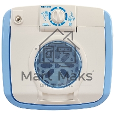 Центрифуга Renova SD-80TS1 белый/голубой, 8.5 кг, отжим - 1400 об/мин, 44 x 78 x 43 см