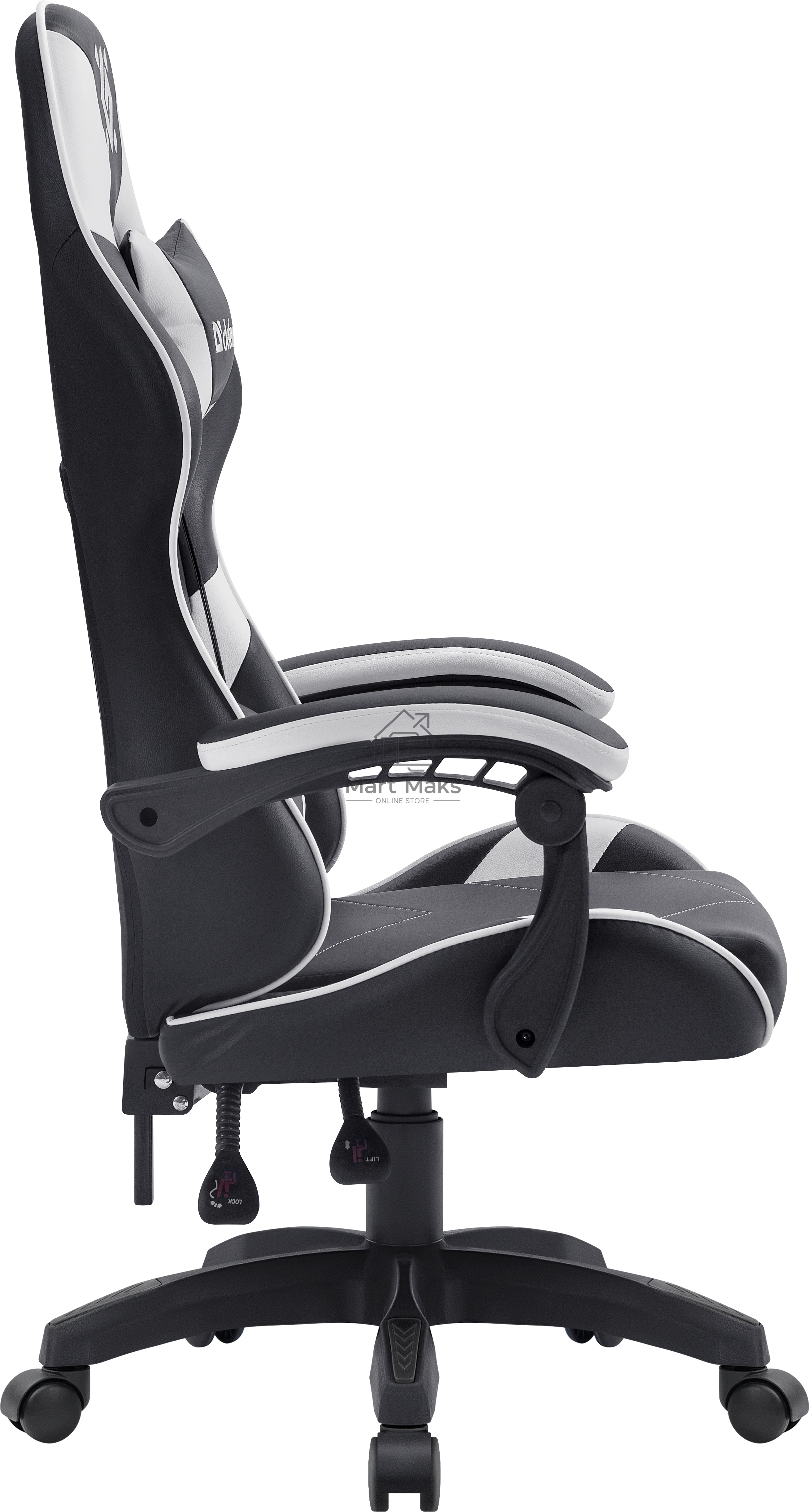 Кресло игровое Defender Companion черный/белый, класс 3, металл, PU