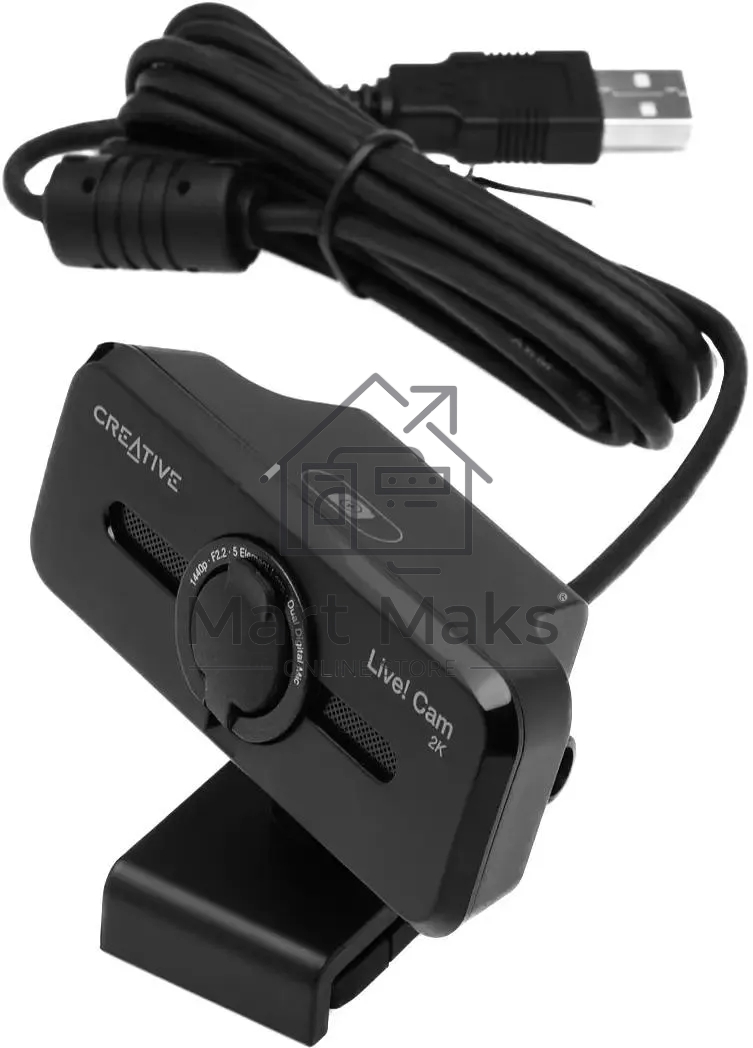 Камера Web Creative Live! Cam SYNC V3 черный 5MP (1440p) USB2.0 с микрофоном (73VF090000000)