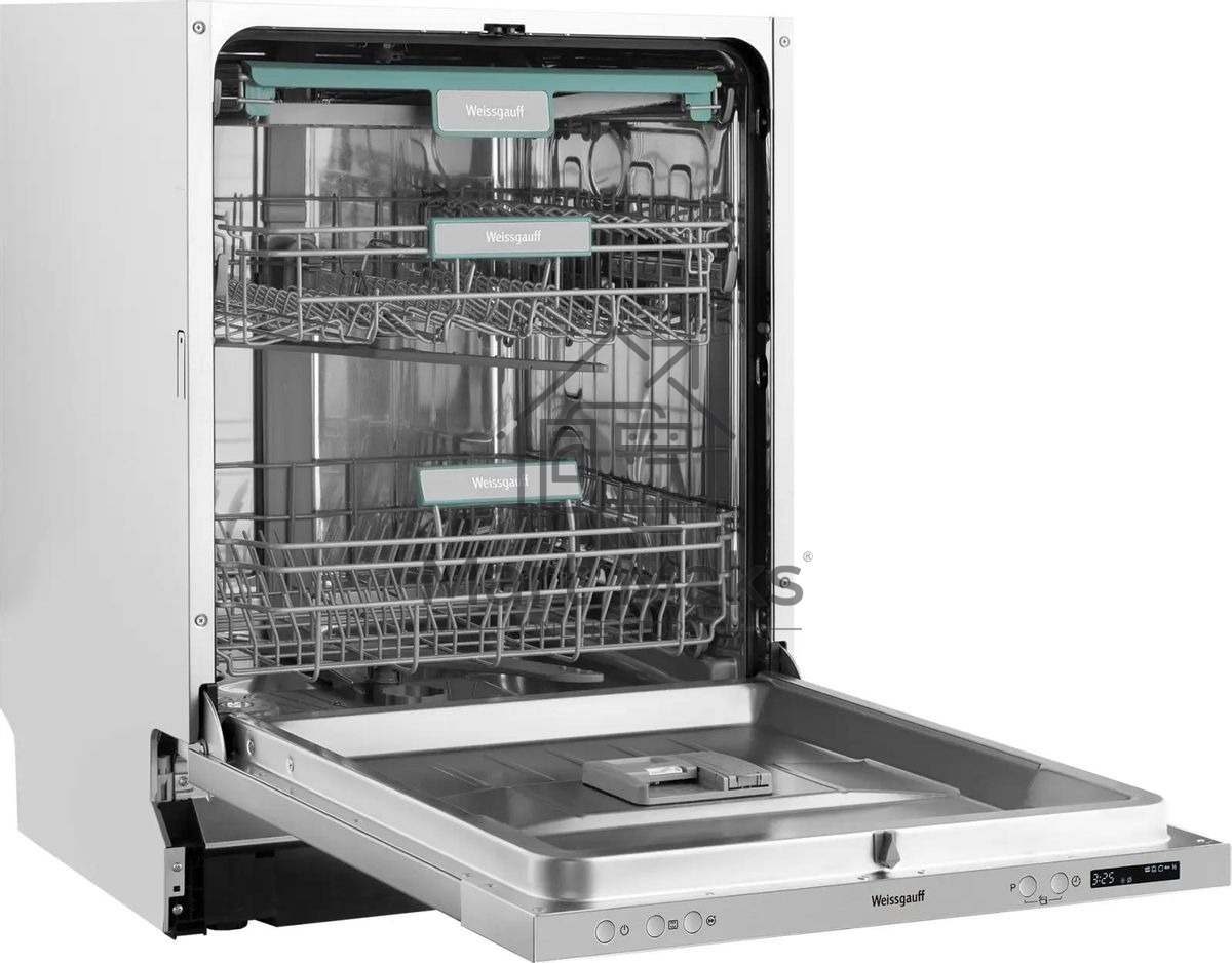 Встраиваемая посудомоечная машина Weissgauff BDW 6033 Wi-Fi Inverter Autoopen, полноразмерная