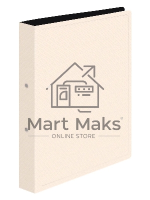 Папка на 2-х кольцах Бюрократ DeLuxe DL0740/2MILK A4 пластик 0.7мм кор.32мм молочный