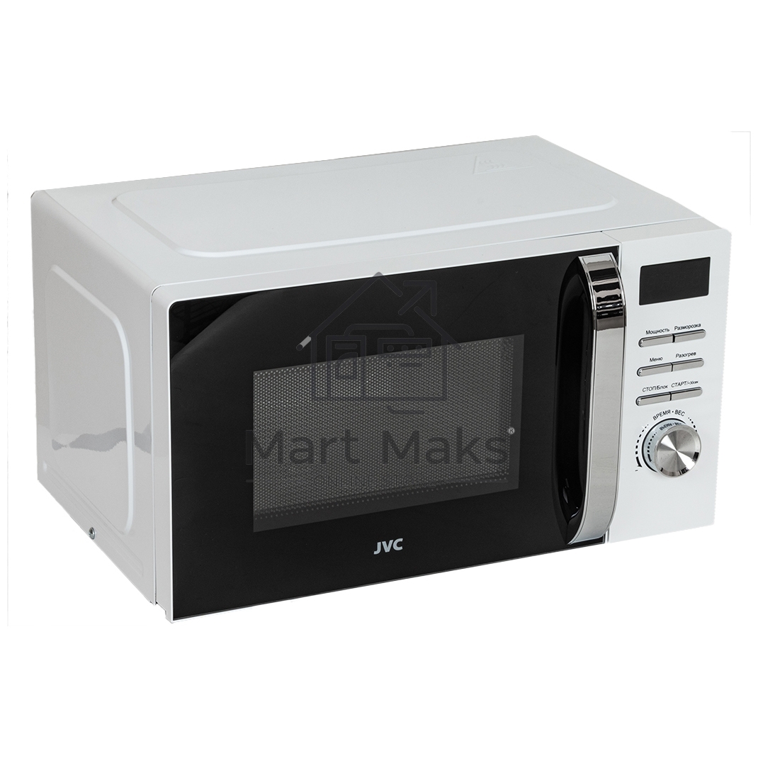 Микроволновая печь JVC JK-MW260D белый, 20 л, 700 Вт, переключатели - кнопки/поворотный механизм
