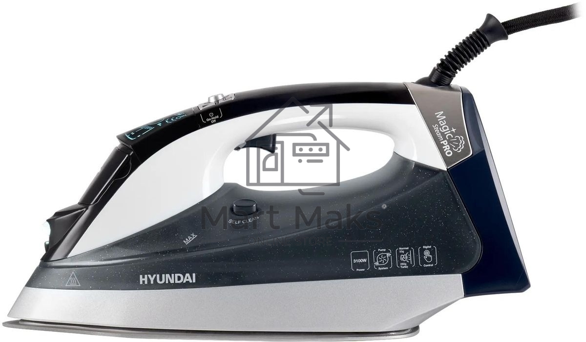 Утюг Hyundai H-SIP3100 3100Вт серый/серебристый