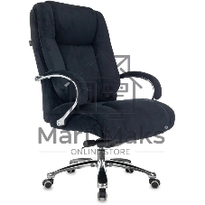 Кресло руководителя Бюрократ T-9925SL Fabric черный Holland 75 крестов. металл хром