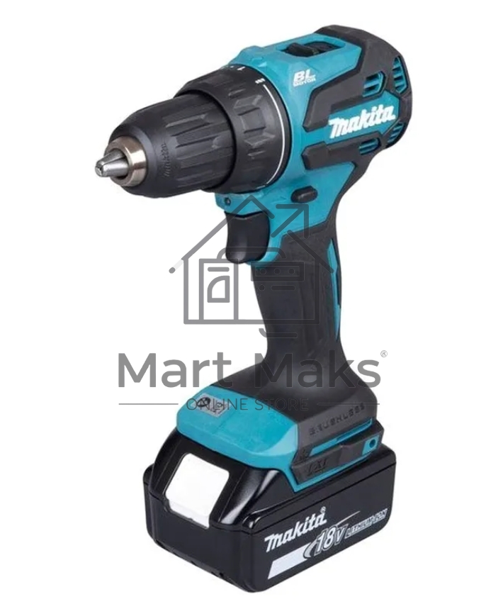 Дрель-шуруповерт Makita DDF490F002, 18 В, 3 Ач, 50 Нм, бесщеточный