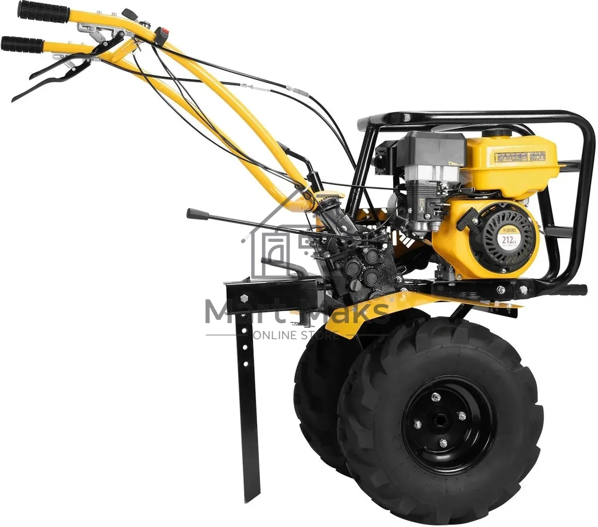 Мотоблок DPT-470S-PRO, 7 л.с., ремен.сцеп, фрез 3х4, ШОМ, передачи 4В/2Н Denzel