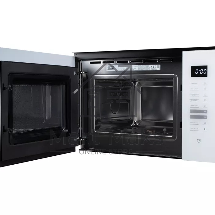 Микроволновая печь встраиваемая DeLonghi DMO 25BB ROMA белый, 25 л, 1450 Вт, переключатели - сенсор