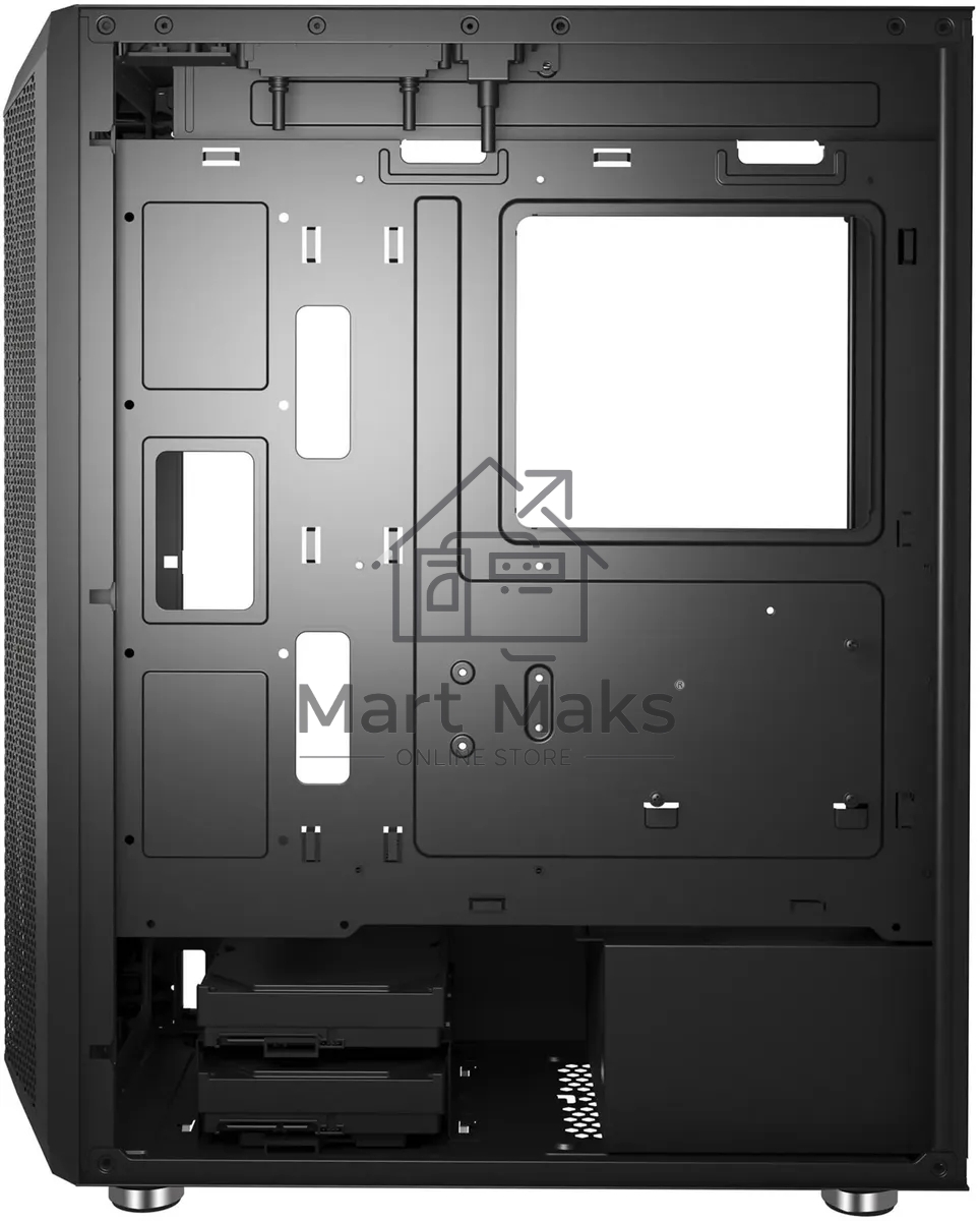 Компьютерный корпус Bloody BD-CC120F черный без БП ATX 8x120mm 1xUSB2.0 1xUSB3.0 audio bott PSU