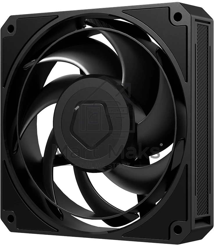 Вентилятор корпусной ID-Cooling AT-120-K, 120 мм, 3000 об/мин, 36.5 дБ, 4-pin PWM, без подсветки