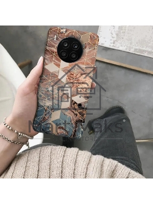 Чехол (клип-кейс) Gresso Meridian, для Honor 50 Lite, золотистый/синий gr17aaae8878