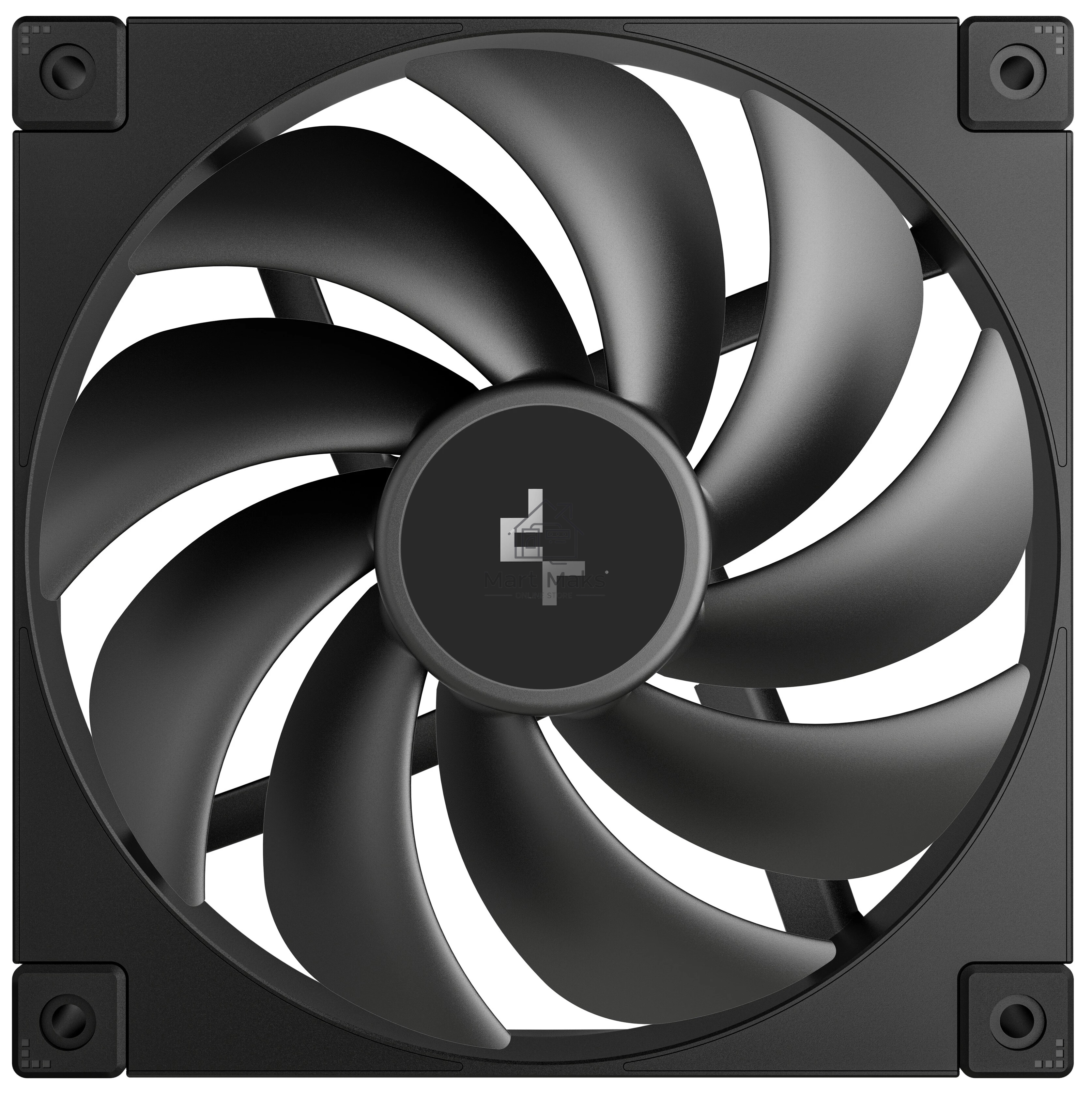 Вентилятор для корпуса DEEPCOOL FD14 черный, 140 мм, 1650 об/мин, 25.6 дБ, 4 pin