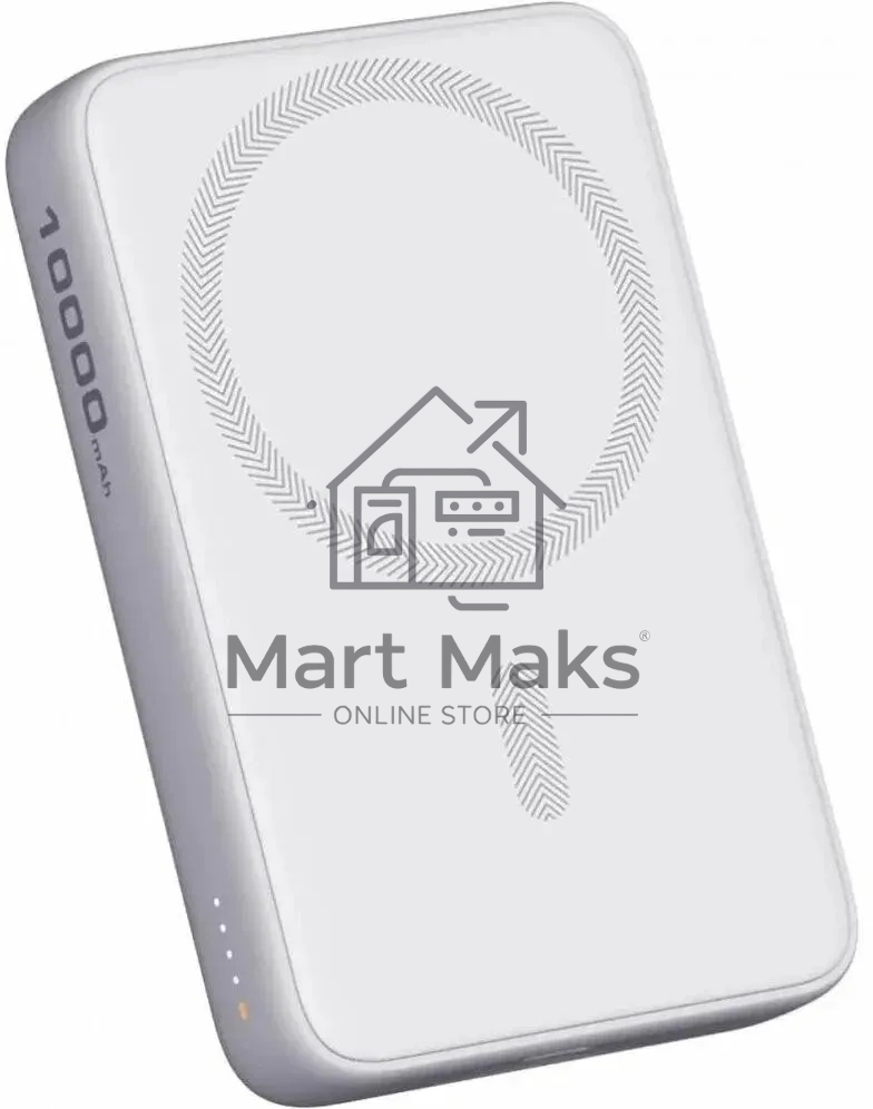 Портативный аккумулятор Aukey Magnetic 10000 Qi белый