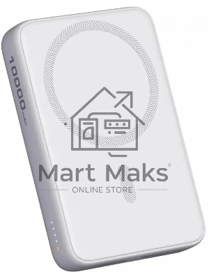 Портативный аккумулятор Aukey Magnetic 10000 Qi белый