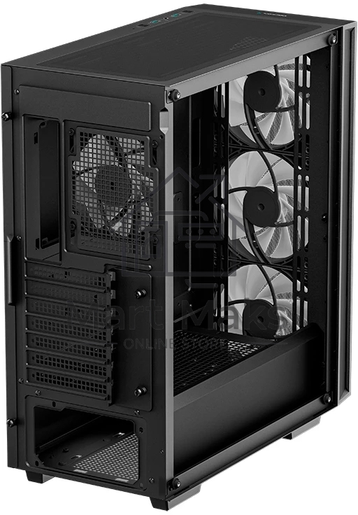 Компьютерный корпус Deepcool MATREXX 55 MESH V4 без БП, боковое окно (закаленное стекло), 3xARGB LED 140мм вентилятора спереди, 1xARGB LED 120мм вентилятор сзади, черный, ATX