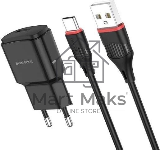 Сетевое зарядное устройство BOROFONE (6931474728388) для Type-C BA48Aa, черный