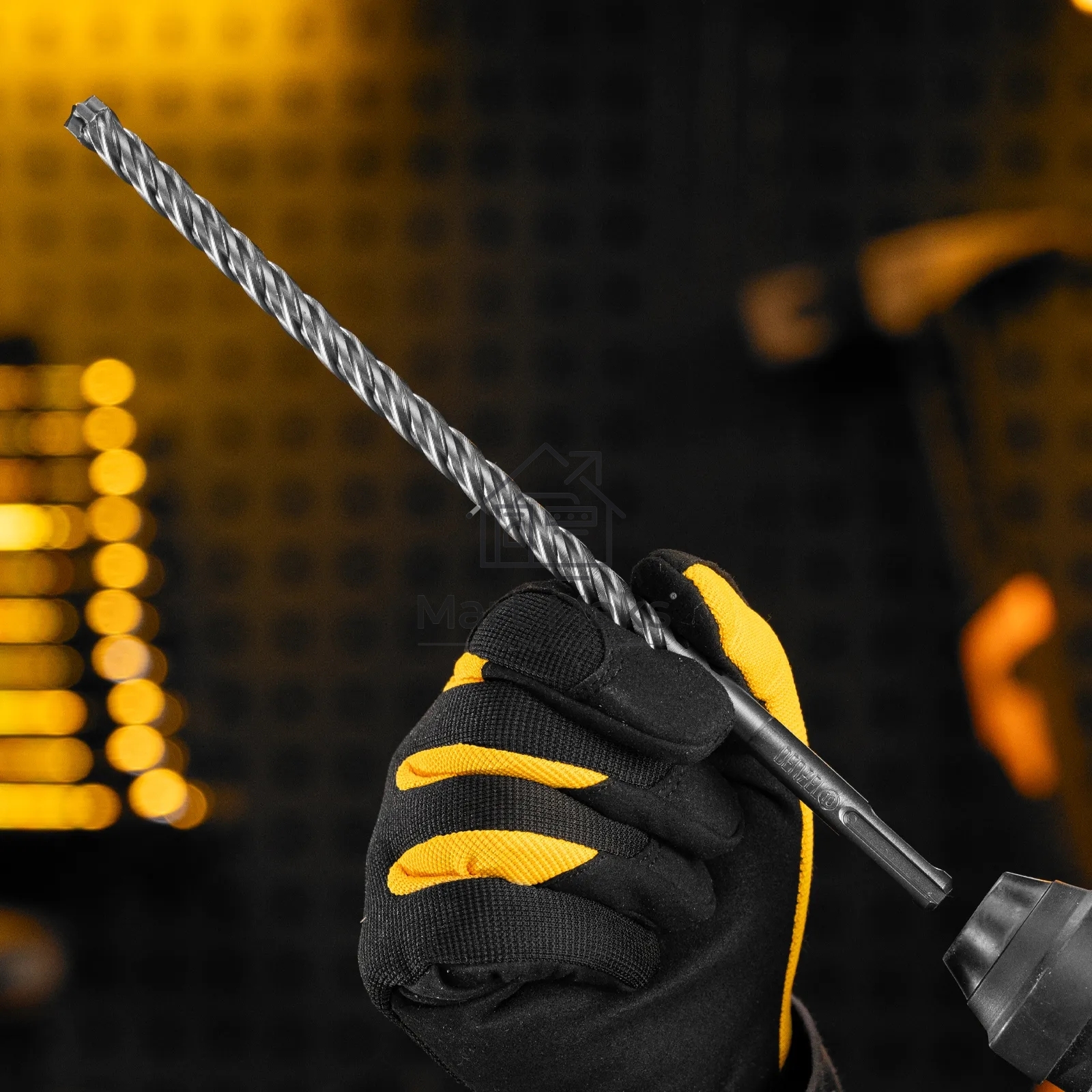 Бур по бетону Denzel цельная крестовая пластина, 10x265 мм, SDS PLUS