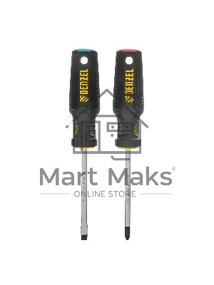 Набор отверток Denzel 2 шт., PH+SL, S2, 3к рукоятка